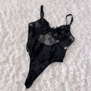 Black lace bodysuit (Victoria Secret style)